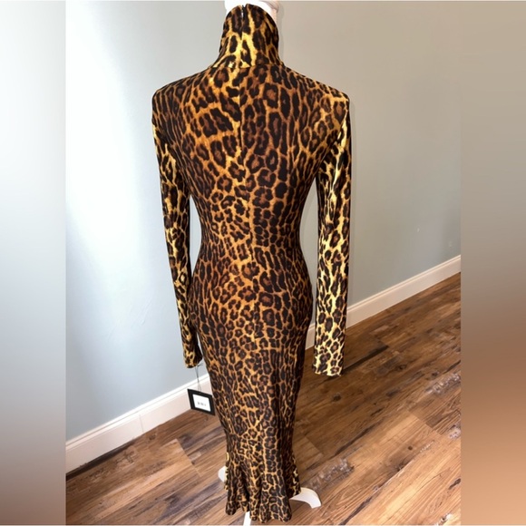 Norma Kamali Long Sleeve Turtle Fishtail Dress Size XS - Picture 2 of 5